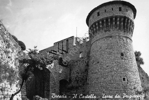 Cartolina Brescia Castello Torre dei Prigionieri