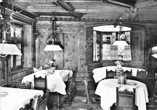 Cartolina Bressanone Hotel Elefante sala da pranzo