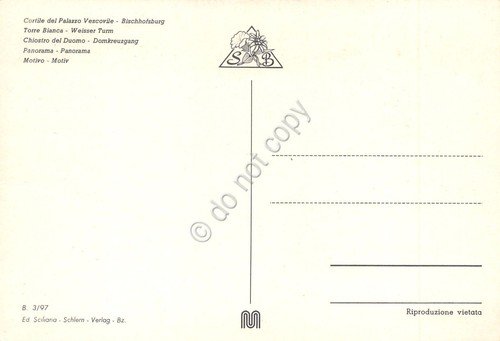 Cartolina Bressanone vedute varie città e panorama anni '80