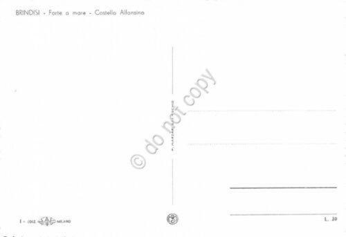 Cartolina Brindisi Forte a mare Castello Alfonsino | Immagine Gallery 2