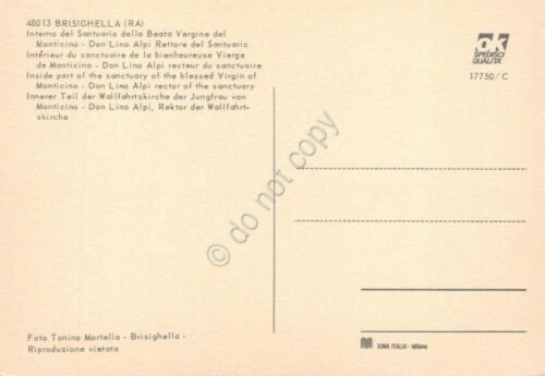 Cartolina Brisighella Santuario Beata Vergine interno