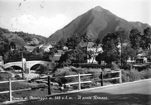 Cartolina Bromia di Montoggio Ponte Romano 1967 | Immagine principale