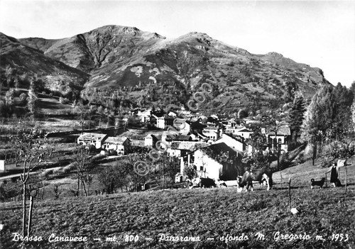 Cartolina Brosso - Panorama - Monte S. Gregorio - anni …