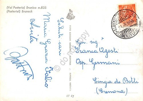 Cartolina Brunico Panorama 1955 (Bolzano) | Immagine Gallery 2