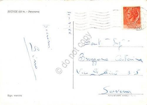 Cartolina Brunico panorama case 1956 | Immagine Gallery 2