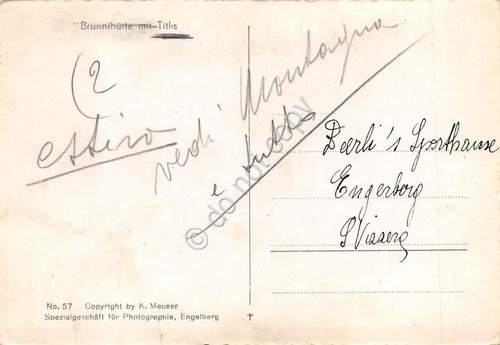 Cartolina Brunnihutte mit Titlis animata