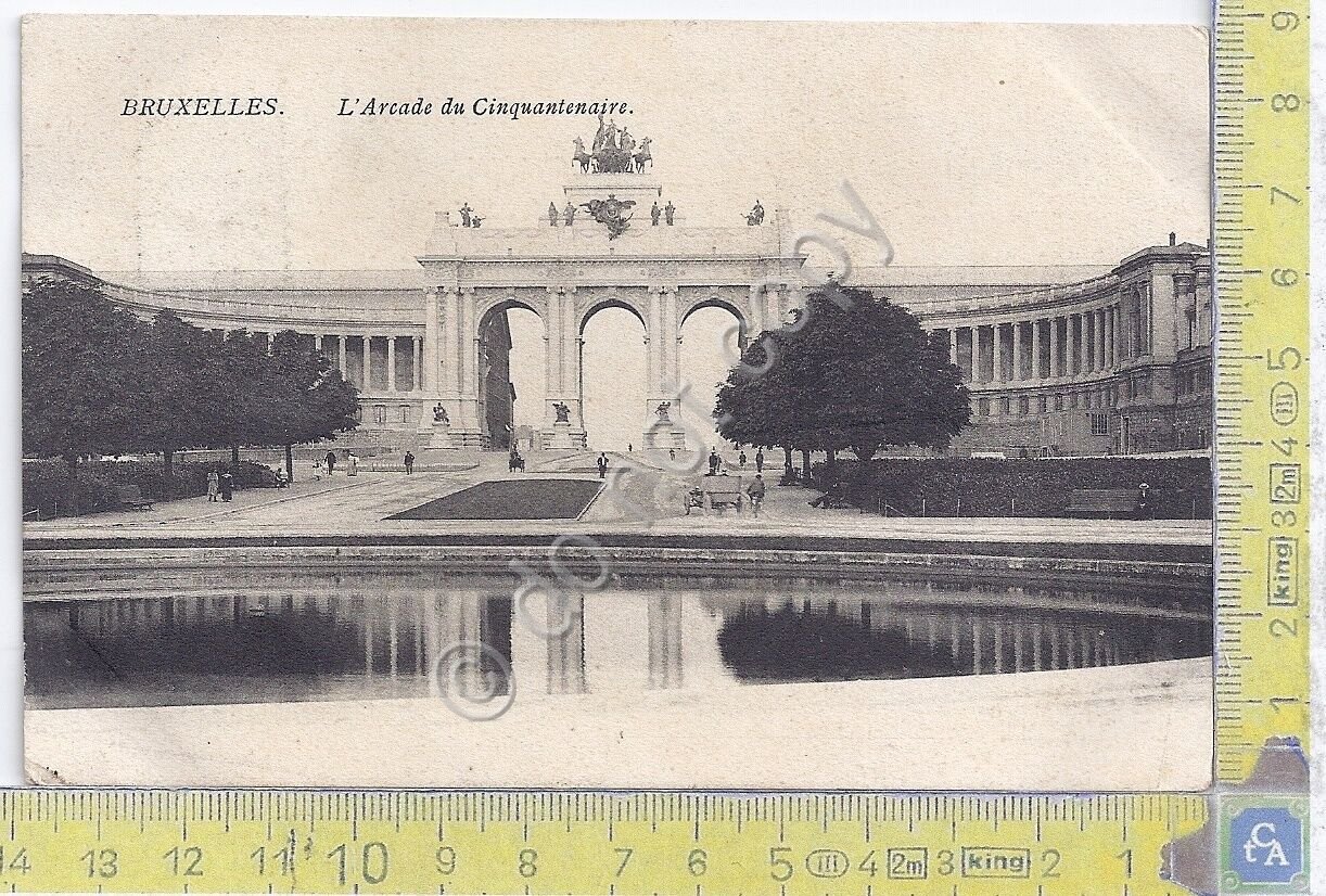 Cartolina Bruxelles - Arcade de Cinquantenaire - Vg Belge Italy- …