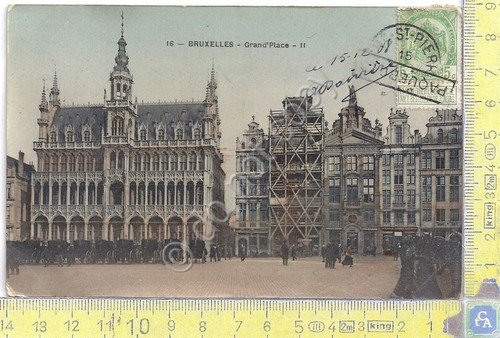 Cartolina Bruxelles - Grand Place - Paqueboat - Carriage- Vg …