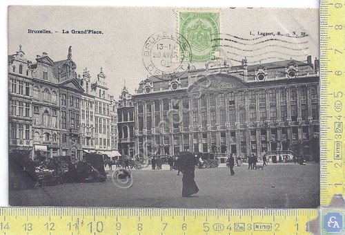 Cartolina Bruxelles - La Grand Place - Animata- Vg Belge …