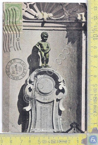 Cartolina Bruxelles - Mannekenpis - Vg Belge Congo - 1908 | Immagine principale