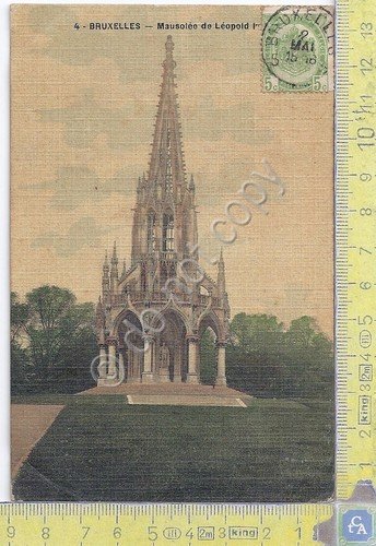 Cartolina Bruxelles -Mausolee de Leopold 1er- Vg Belge Congo - … | Immagine principale