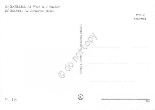 Cartolina Bruxelles Place de Brouckere