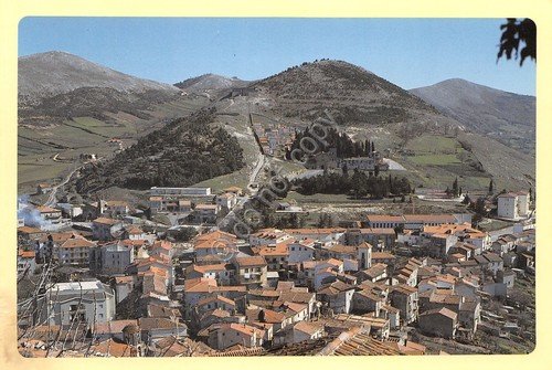 Cartolina Buccino Rione Borgo 1996 danneggiato angolo | Immagine principale