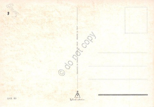 Cartolina Buggerro vedute costa e barche pescatori