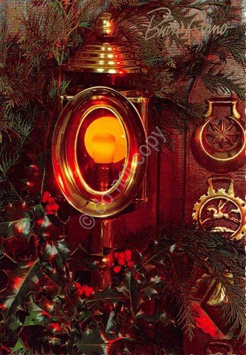 Cartolina Buon Anno lotto di 6 cartoline Vischio campane lampada …