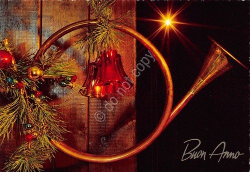 Cartolina Buon Anno lotto di 6 cartoline Vischio campane lampada …