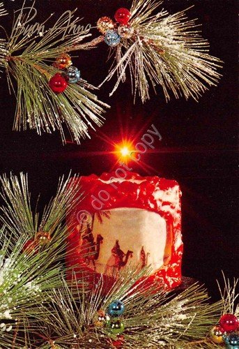 Cartolina Buon Anno lotto di 6 cartoline Vischio campane lampada …