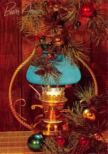 Cartolina Buon Anno lotto di 6 cartoline Vischio campane lampada …