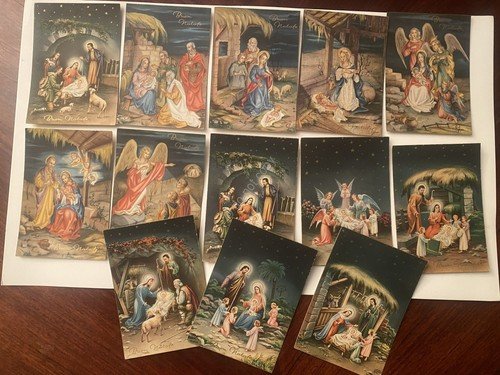 Cartolina Buon Natale lotto 13 cartoline illustrate Collino e G … | Immagine principale