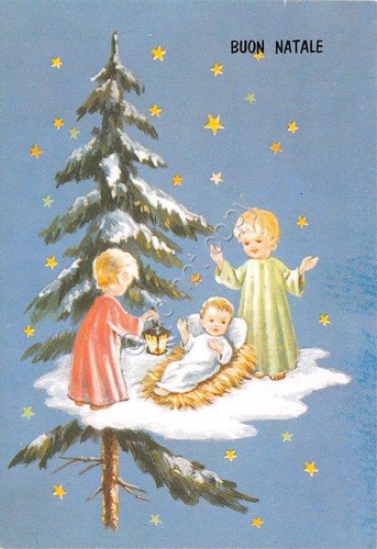 Cartolina Buon Natale timbro a targhetta Celebrazione Teobaldo Calissano Alba … | Immagine Gallery 2