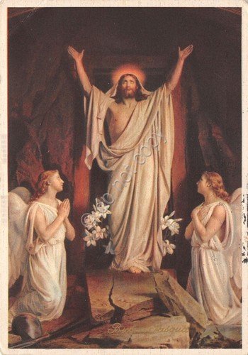 Cartolina Buona Pasqua timbro a targhetta Snia Viscosa 1958 | Immagine Gallery 2