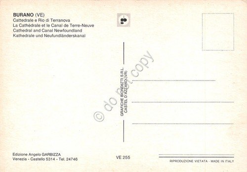 Cartolina Burano Cattedrale e Rio di Terranova animata | Immagine Gallery 2