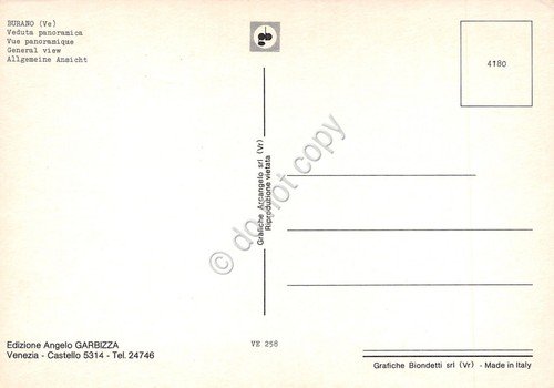 Cartolina Burano panorama | Immagine Gallery 2