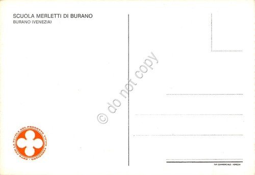 Cartolina Burano Scuola di Merletti animata