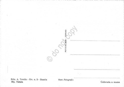 Cartolina Busalla e Sarisola panorama colorata
