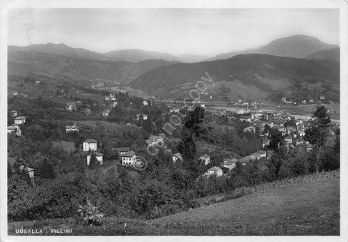 Cartolina Busalla i Villini panorama 1939