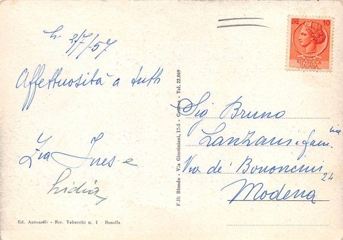 Cartolina Busalla Sarissola panorama 1957 | Immagine Gallery 2