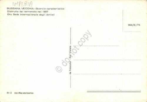 Cartolina Bussana Vecchia scorcio caratteristico animata