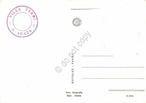 Cartolina Busseto Roncole S. Agata Verdi vedute e spartito (Parma) | Immagine Gallery 2