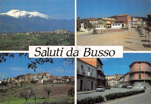 Cartolina Busso Vedute Via Umberto Piazza Santangelo 1991 (Campobasso) | Immagine principale