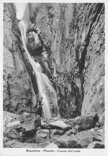 Cartolina Bussoleno Foresto Cascata dell'Orrido animata anni '20 | Immagine principale