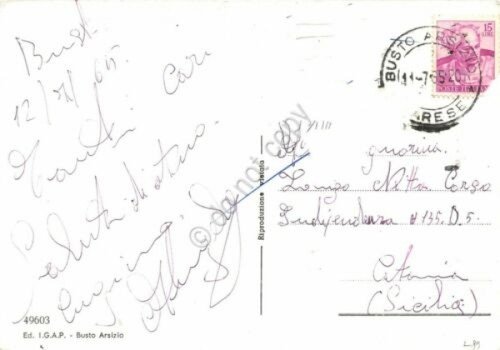 Cartolina Busto Arsizio vedute 1965 | Immagine Gallery 2