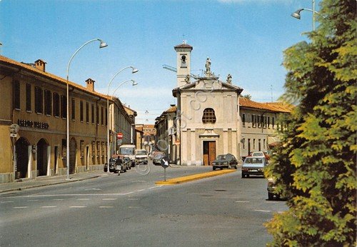 Cartolina Busto Arsizio Via Donizzetti Via Sella Chiesa Madonna in … | Immagine principale