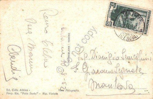 Cartolina Cabanne d'Aveto panorama 1952 | Immagine Gallery 2