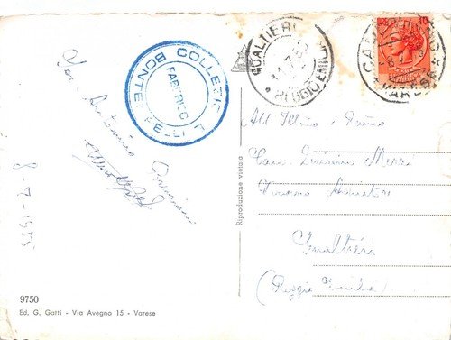 Cartolina Cadegliano Lago di Lugano Monti Svizzeri panorama 1955 | Immagine Gallery 2