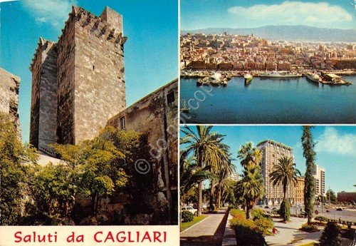 Cartolina Cagliari 3 vedute | Immagine principale