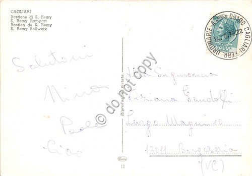 Cartolina Cagliari Bastione di S. Remy 1978 | Immagine Gallery 2