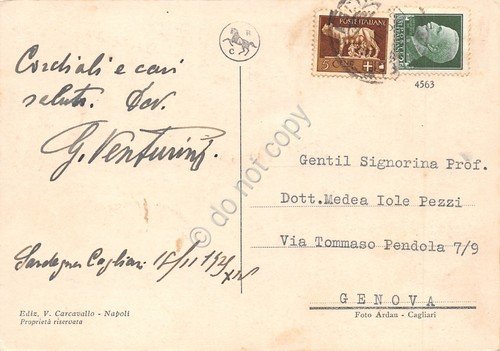 Cartolina Cagliari Palazzo della Rinascente Largo Carlo Felice 1929 | Immagine Gallery 2