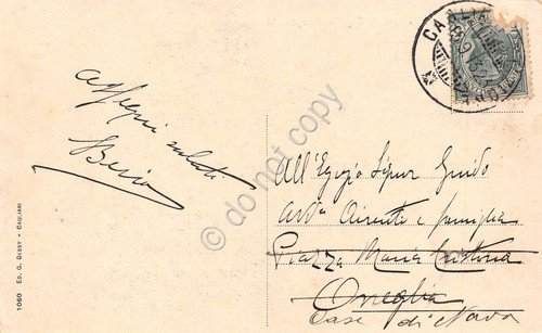 Cartolina Cagliari Viale Regina Margherita animata carro navi 1913 | Immagine Gallery 2