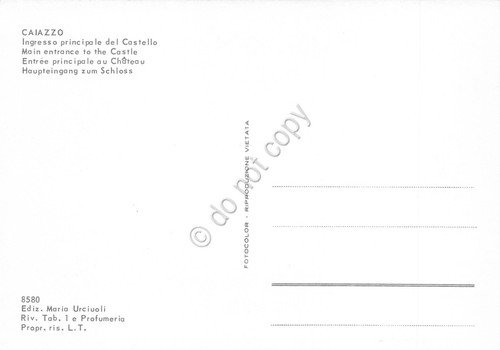 Cartolina Caiazzo ingresso Castello Panorama paese da tettoia anni '80 | Immagine Gallery 2