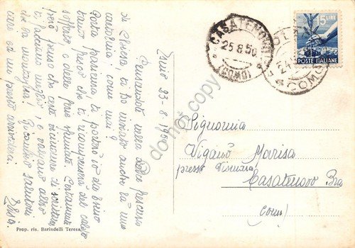 Cartolina Cainallo vista da Cainallo della conca Esinese 1950 | Immagine Gallery 2