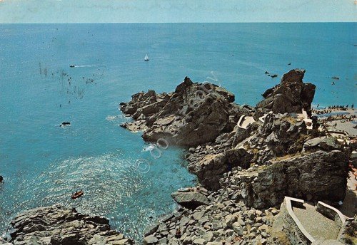 Cartolina Calabria Pietragrande vista sul mare e spiaggia 1979 (Catanzaro)