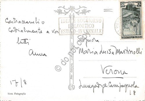 Cartolina Calalzo Marmarole Lago Artificiale Panorama 1954 (Belluno) | Immagine Gallery 2