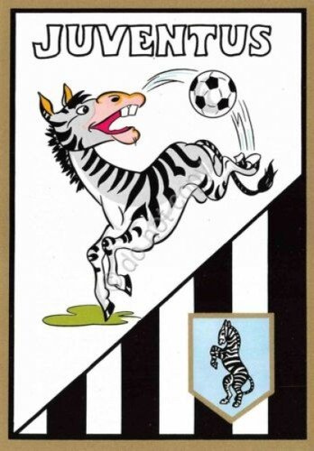 Cartolina calcio Juventus Cartolina con stemma adesiva | Immagine principale