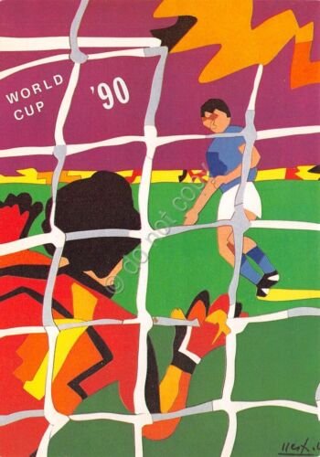 Cartolina Calcio World Cup 90 Genova Stadio Ferraris Gruppo C