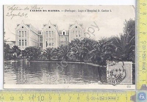 Cartolina Caldas da Raina - circolata Portogallo Congo Italia - …